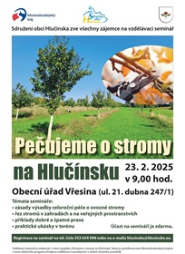 Plakáty na vzdělávací semináře 'Pečujeme o stromy na Hlučínsku' - OU Vřesina