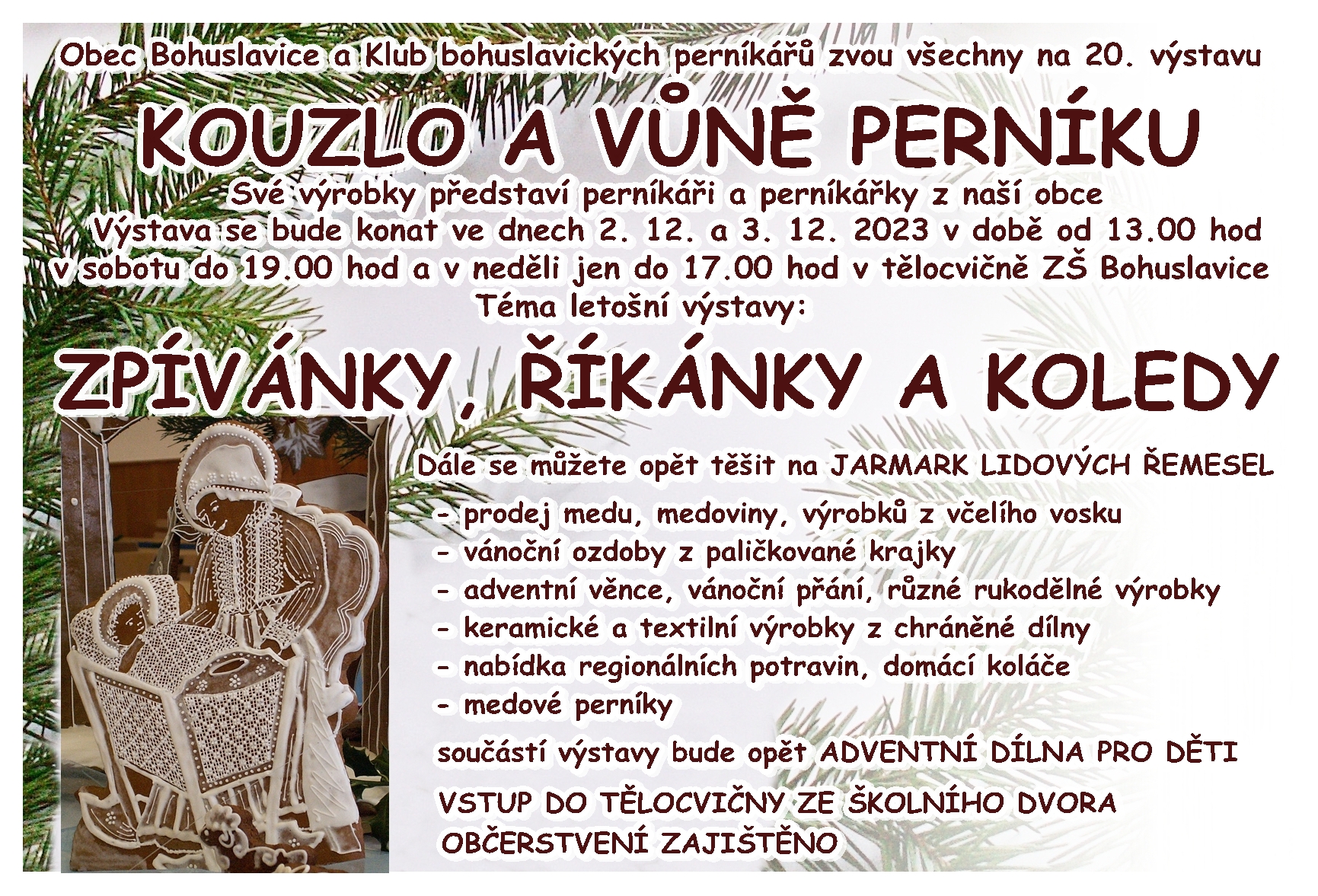 Kouzlo a vůně perníků v tělocvičně ZŠ